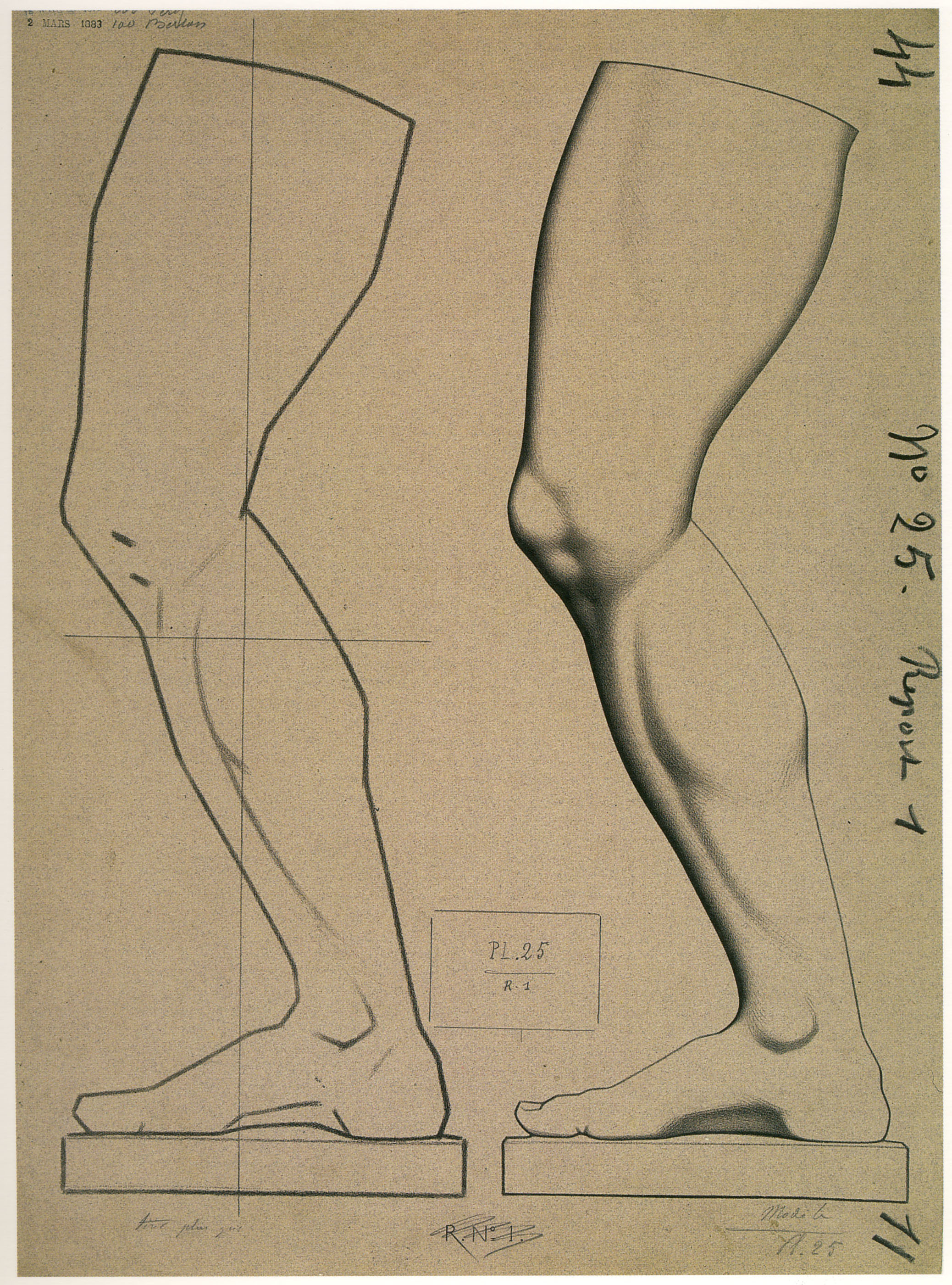 Plate I,25 - Leg of Germanicus in profile